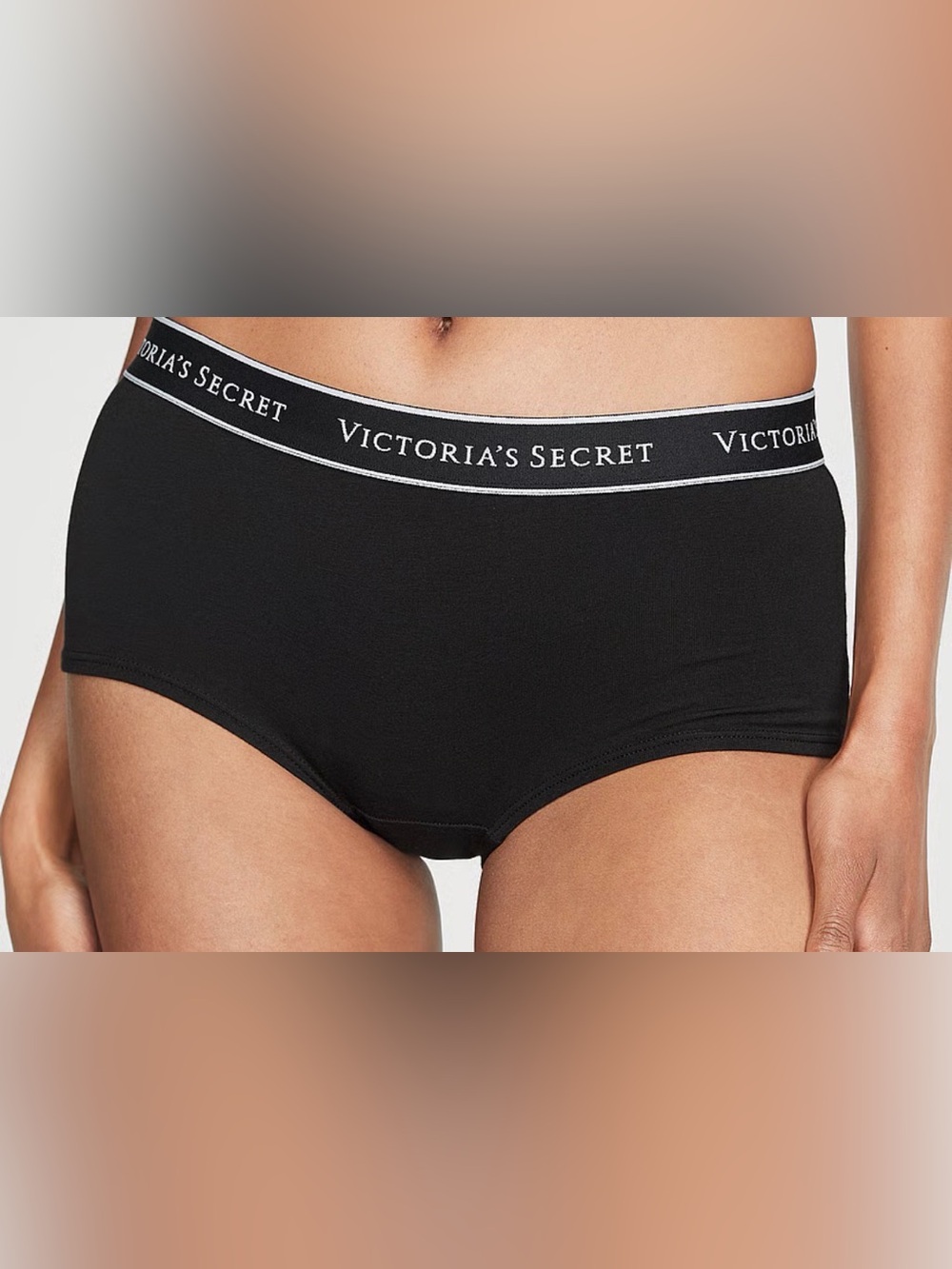 NWT Victoria’s Secret Logo Cotton Boyshort Panty Size Medium